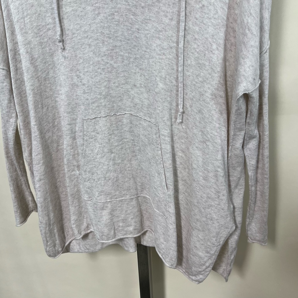 Chaps Women’s Small Grey Thin Knit Pull Over Hood… - image 4